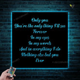 Custom Metal Quote Sign And Sayings, Metal Wall Art With Led Lights, Metal Wall Art, Metal House Sign